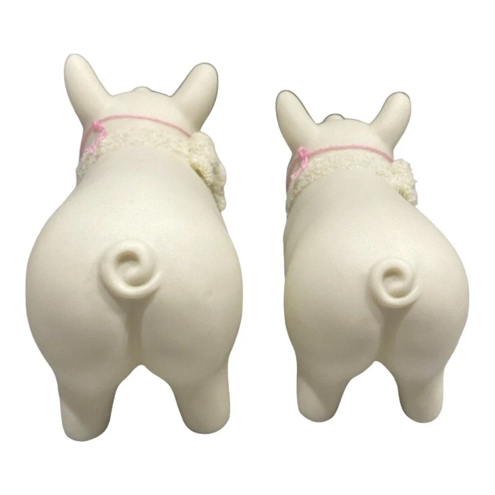 Vintage Department 56 Easter 1998 Set of 2 Pig Figurines #23773 & 23774 - Picture 4 of 8